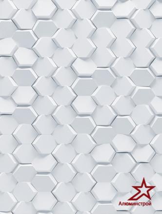 Панель композитная с УФ-печатью AF 601 Дизайн Алюминстрой Голд Стар